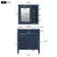 Ensemble de meuble-lavabo moderne 30 "avec lavabo et armoire à miroir-1589867056-1589867063