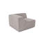 Élégant canapé 1 place, couleur moka, 42,5 po x 42,5 po x 25,6 po | Structure 100% charme, 100% tissu de lin, 32 mousse pour plus de confort | Pieds en plastique élégants, parfaits pour le salon ou les espaces confortables