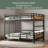Metal Bunk Bed/Metal Loft Bed,Separable Bunk Beds,With Raised Security Fence-184640642-184640643