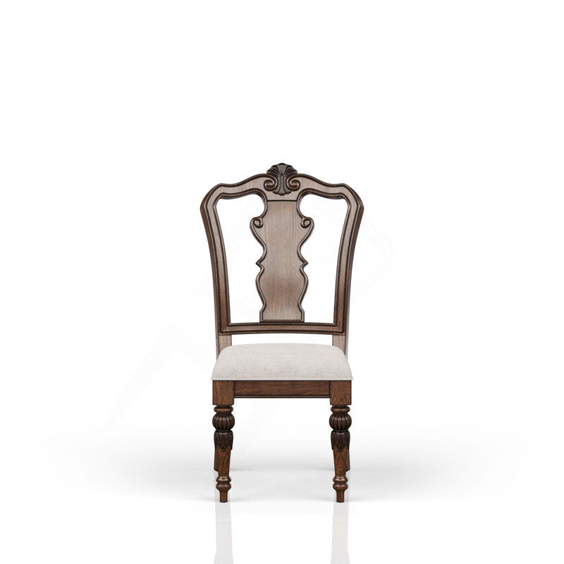 Ensemble de 2 chaises d'appoint en acajou traditionnel