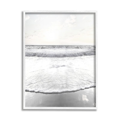 «Ocean Water Waves» se ruant sur le rivage, scène ensoleillée, estampe numérique, ensemble d'art par Natalie Carpentieri
