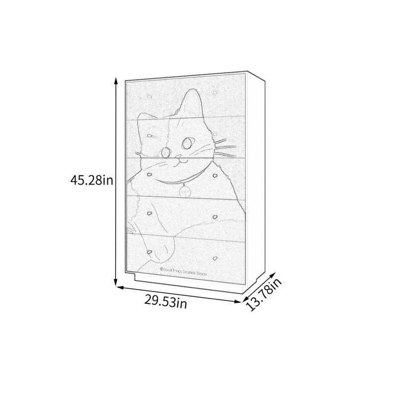 Armoire de rangement multi-tiroirs avec poignées en métal