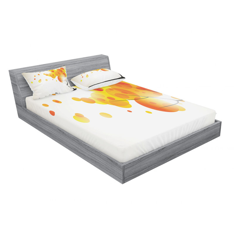 Microfiber Sheet Set, Queen Sheet Set with 2 Pillowcases