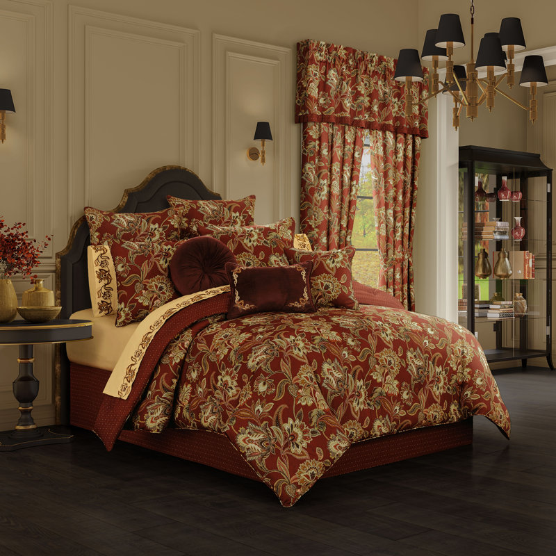 Ensemble d'édredon Montecito Red, Très grand