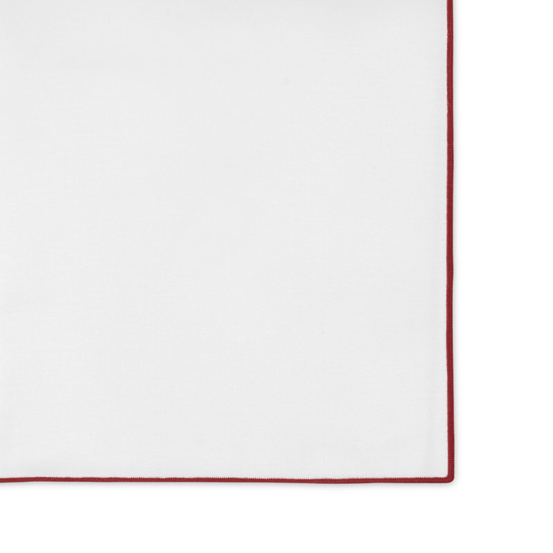 Arlo Cotton Blend Tablecloth, Currant, 72" L x 108" W