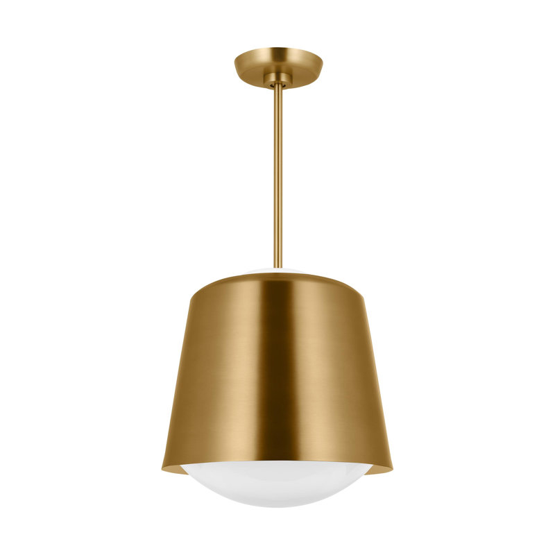 Luminaire suspendu 1 lumière Draper, Or