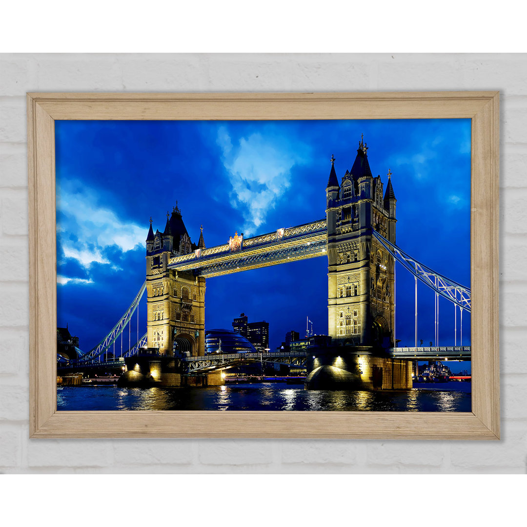 London Bridge Blauer Abendhimmel - Druck