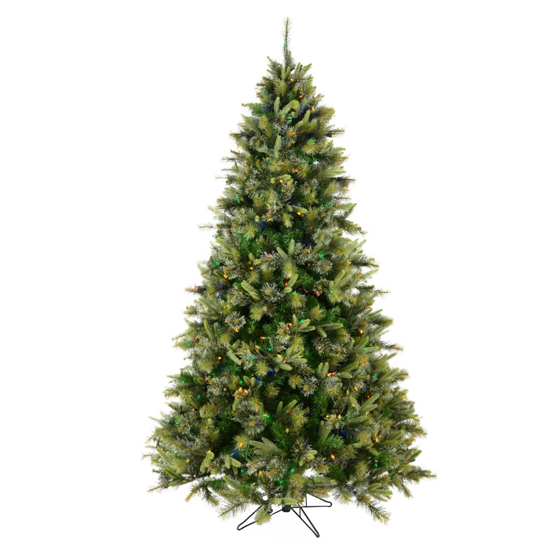 Cashmere Pine Artificial Christmas Tree with LED Multi Colored Lights with Stand, 4.5' H