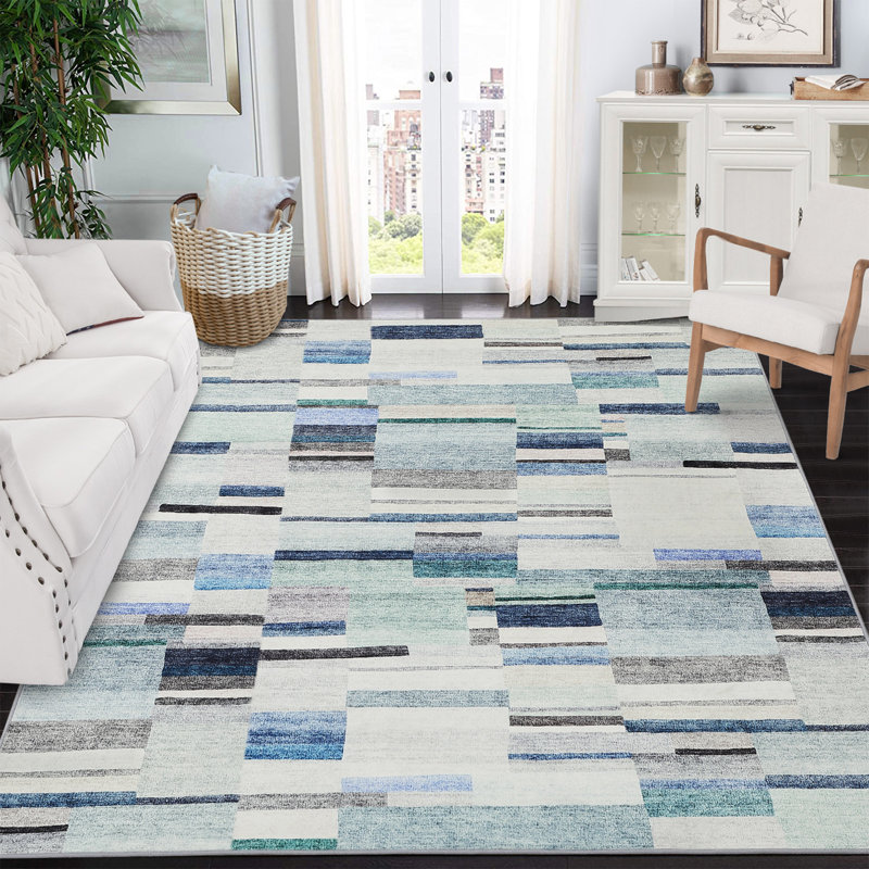 Candelario Washable Indoor Rug, Rectangle 4' x 6'