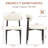 Modern Round Glass Dining Table Set For 2, 36" Tempered Glass Top And Rattan Velvet Upholstered Chairs For Small Dining Spaces-128838890-128838891-128838895