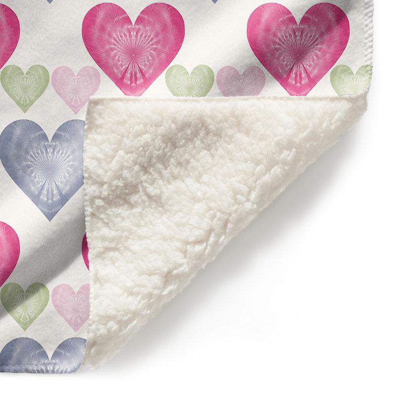  Jeté Hearts in Row, l 51 po x L 60 po