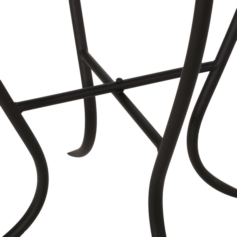 Table d'appoint d'extérieur transitionnelle avec plateau en mosaïque