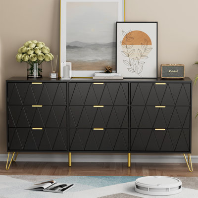 Telfair 9 Drawer 58.9" W Dresser by Willa Arlo Interiors