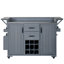 Îlot de cuisine extérieur moderne avec roulettes l 60,2 po-135337985