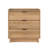 Chaunta 26.5'' W Nightstand Bedside Table, Nightstand for Bedroom, End Table with 3 Drawers 26.5" W x 26.75" H x 16" D, Natural Oak-1142815399