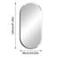 Rithi Long Oval Flat Wall Mirror-1448615061