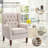 Angiolino Upholstered Button Tufted Small Accent Chair Armchair-1407721419