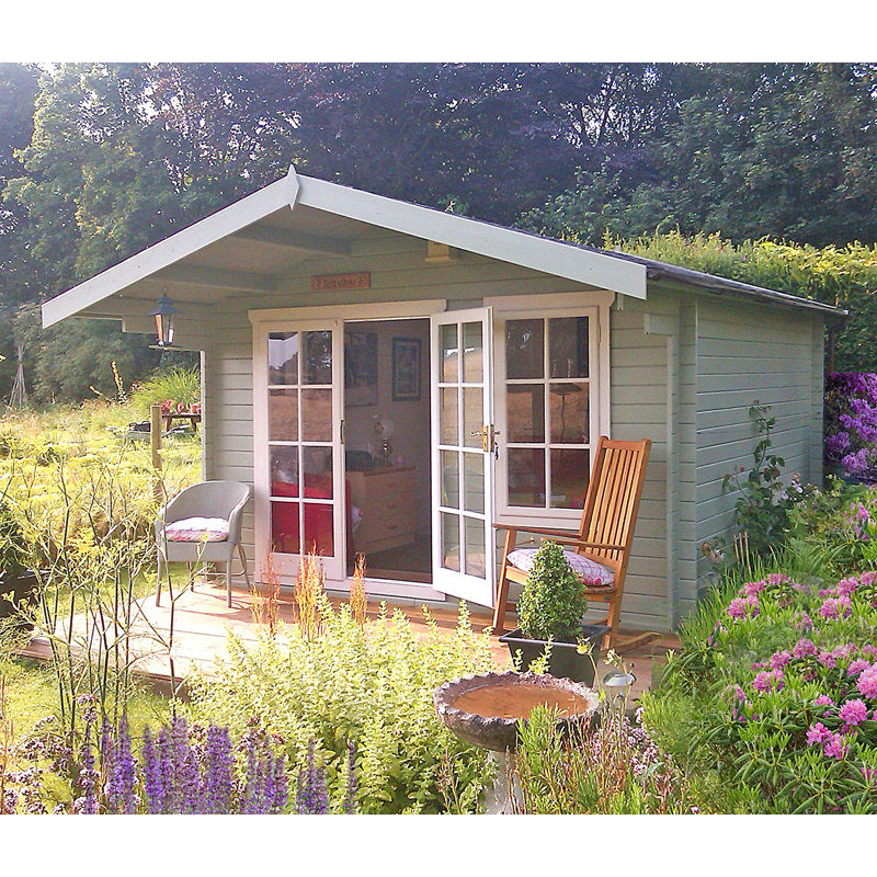 Warwickshire 12 x 16 Ft. Tongue and Groove Log Cabin, Yes