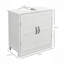 Meuble-lavabo de salle de bain, meuble-lavabo piédestal avec tablette réglable