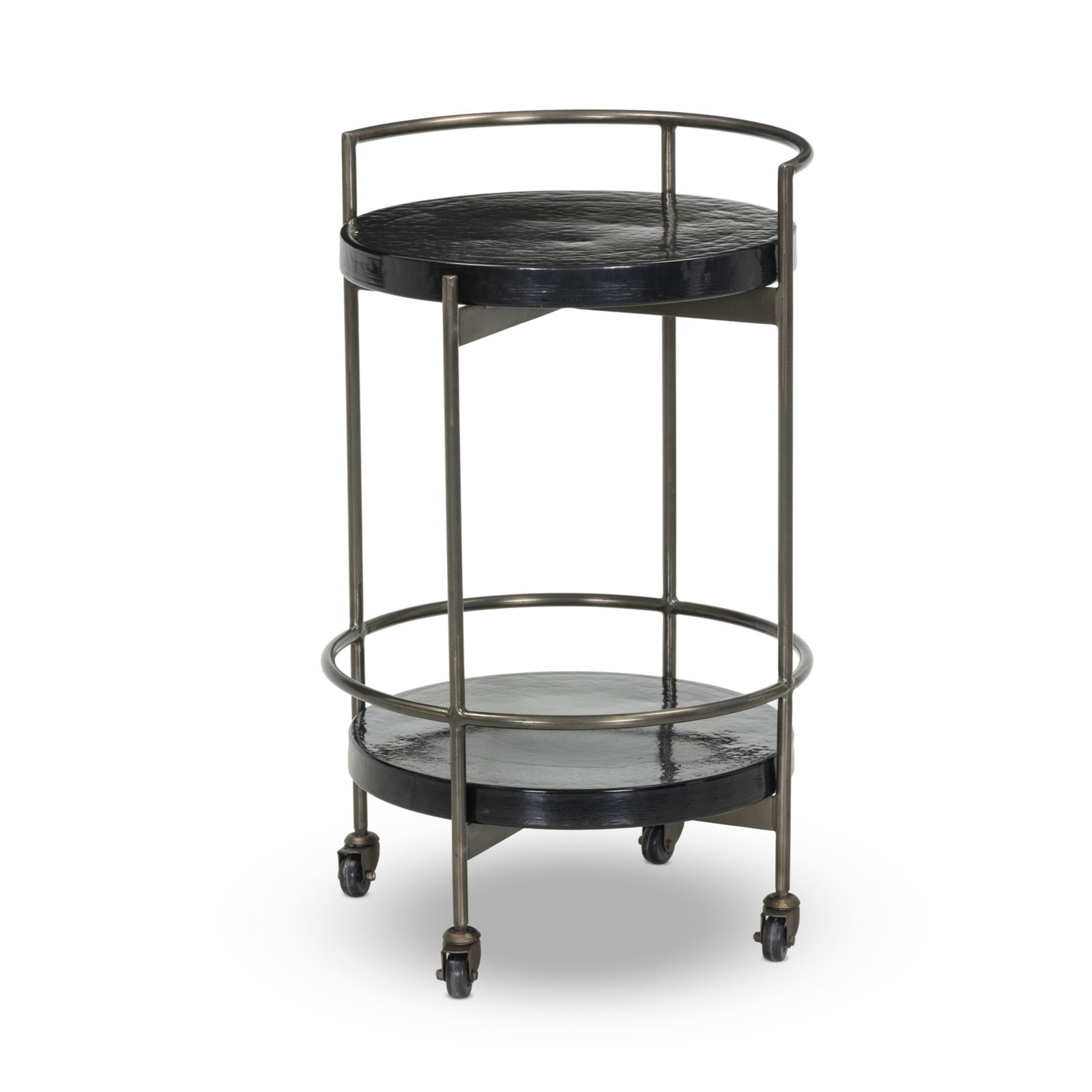 Dottie Bar Cart, Moss Cast Glass