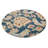 Akain Hand Tufted Wool Eco-Friendly Area Rugs - Round, Blue Color, Floral Modern Design, High Pile Thick Handmade Anti Skid Area Rugs for Living Room, Bed Room-1313515576-1281051038