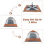 Tente de camping familiale pour 4 personnes