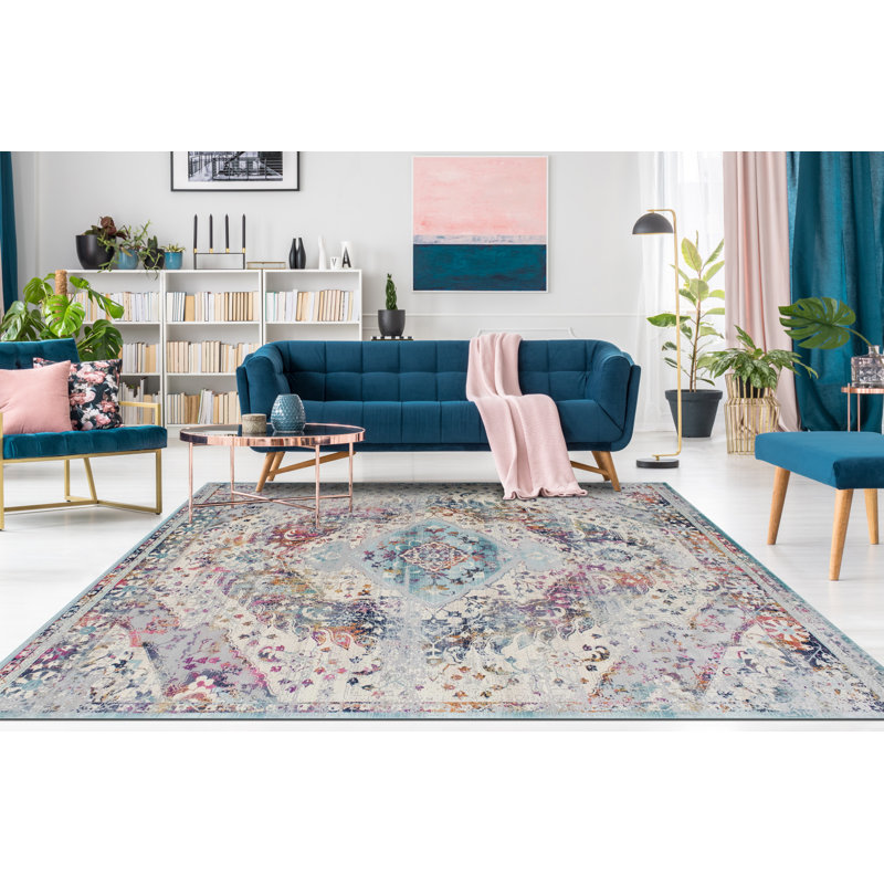 Mosely Silver Area Rug, Rectangle 12' x 15'2"