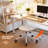 Modern Clear 360° Swivel Office Chair with Height Adjustable-2102782698
