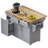 59.3" Kitchen Island with 2 Pull Out Cabinet