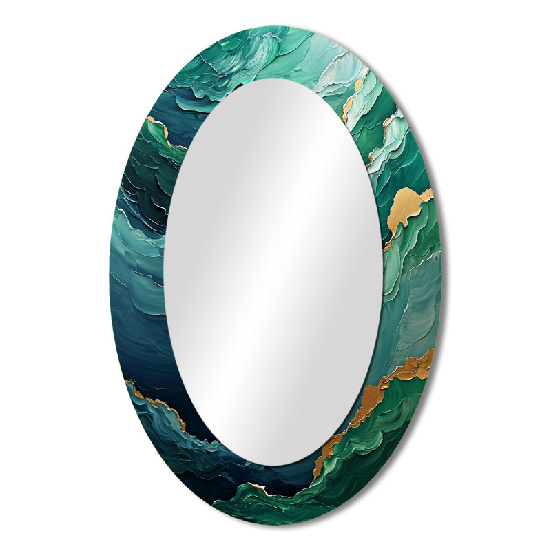 Miroir mural Parallel Beach Of Abstract, 36 po x 24 po
