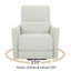 Fauteuil inclinable électrique pivotant en cuir Mikkel-593029251