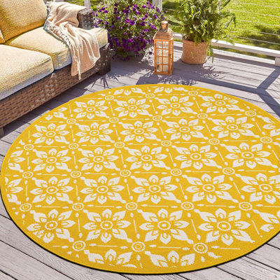 Tapis intérieur / extérieur en polypropylène tissé à la machine Trellis