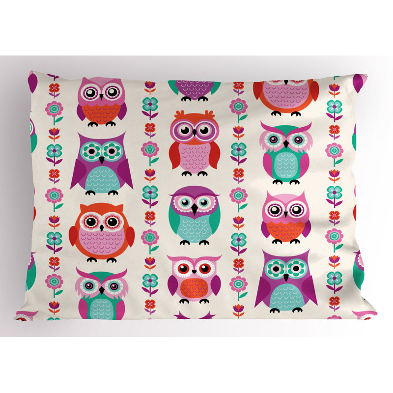 Ensemble de 2 taies décoratives Ambesonne Owls, H 20 po x l 30 po