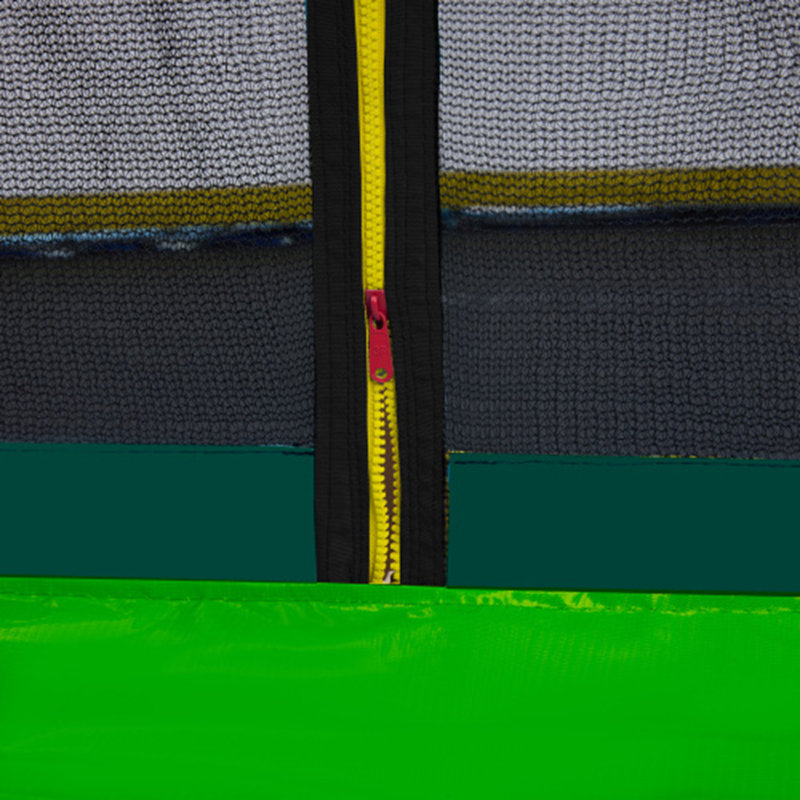 Recreational Trampolines with Enclosure for Kids and Adults with Patented Fibreglass Net Poles Pumpkin- Green