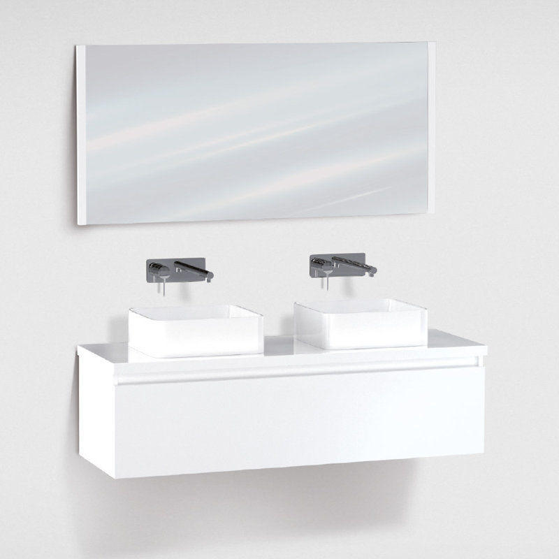119cm Single Bathroom Vanity Base Only in White