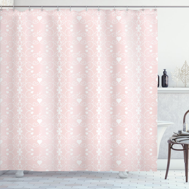 Ensemble de rideau de douche + crochets, H 70 po x l 69 po