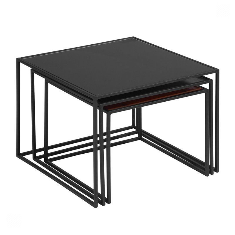 Eliyah Glass Top Living Room Table Set