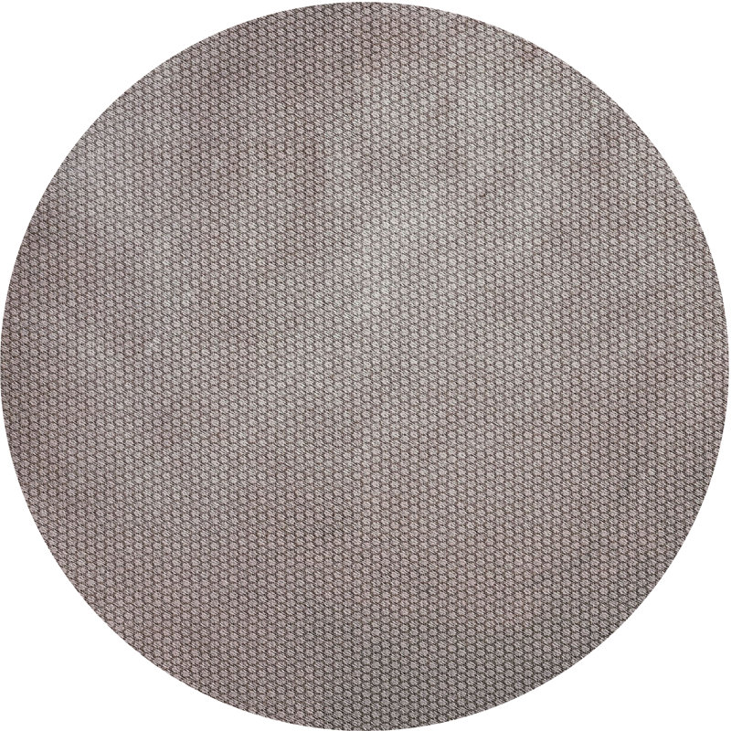 Tapis gris Power Loom, Rond 6 pi