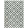 Malta flat-weave rug in green/cream