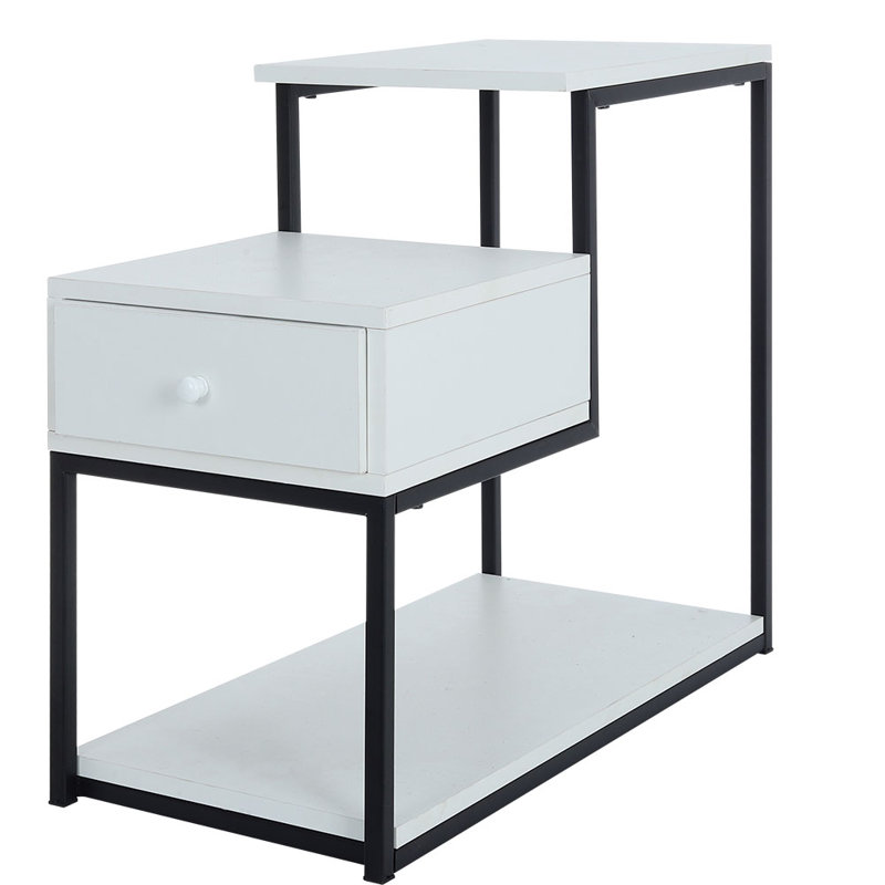 Algernon End Table, White