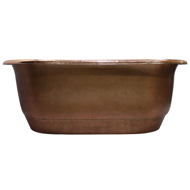 Rochelle 66'' x 32.5'' Soaking Copper Bathtub