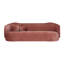 92.5" Mauve Textured Performance Velvet Sofa-2019215415