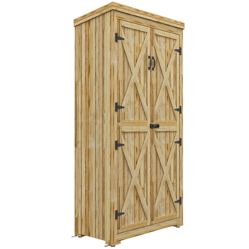 Rangement imperméable en bois pour l'extérieur