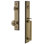 Carré Handleset with Single Cylinder Deadbolt and Fifth Avenue Door Knob and Rosette