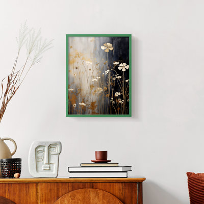 Série FLORAL CDI - reproduction encadrée de qualité supérieure - prête à être accrochée - aucun clou requis