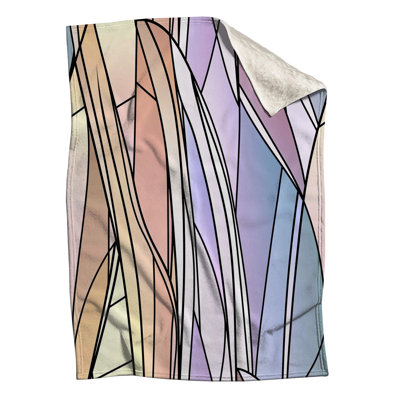 Abstract Fleece Throw Blanket - Art Throws for Sofas or Beds