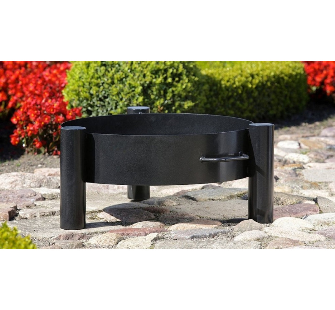 HAITI Charcoal Brazier - Black Sanded Diameter: 70Cm 18Kg H: 30Cm W: 78Cm