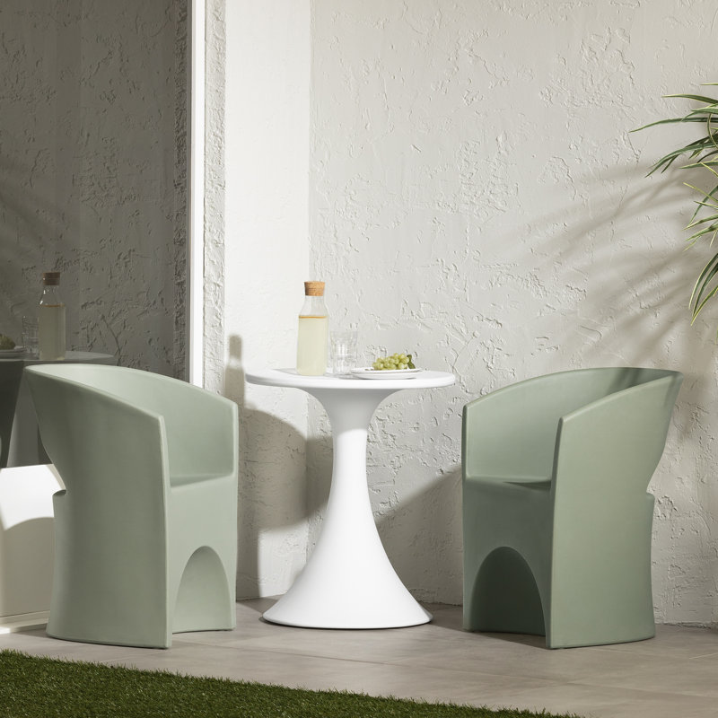 Dalya Table And Stools Bistro Set, White