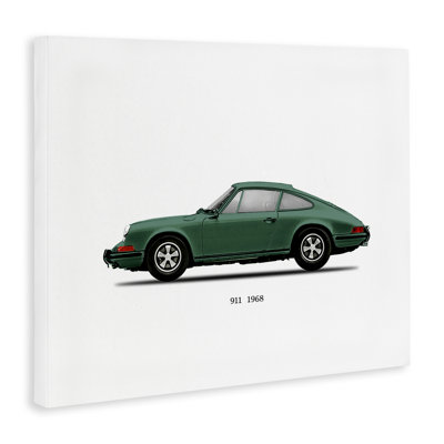Green Vintage Car Model Canvas, design by Mark Rogan