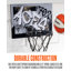Cerceau de basketball Aces au-dessus de la porte WNBA de Las Vegas par Franklin Sports - Cerceau de basketball d'intérieur pour enfants avec mini-ballon